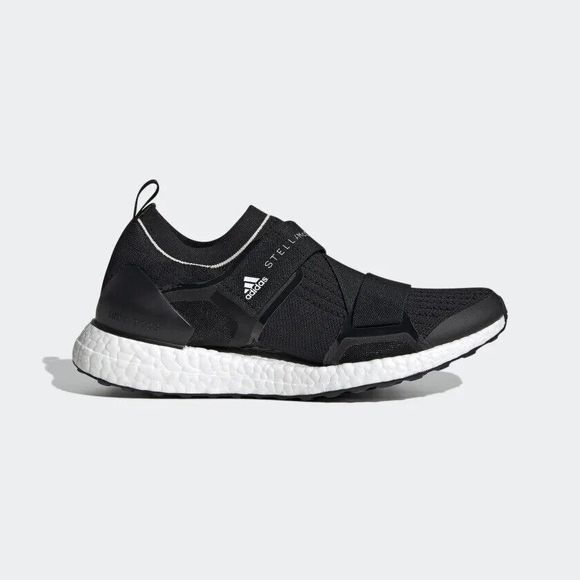 WOMEN'S Adidas Ultraboost X x Stella McCartney Black White shoes FZ3032 - Picture 1 of 11